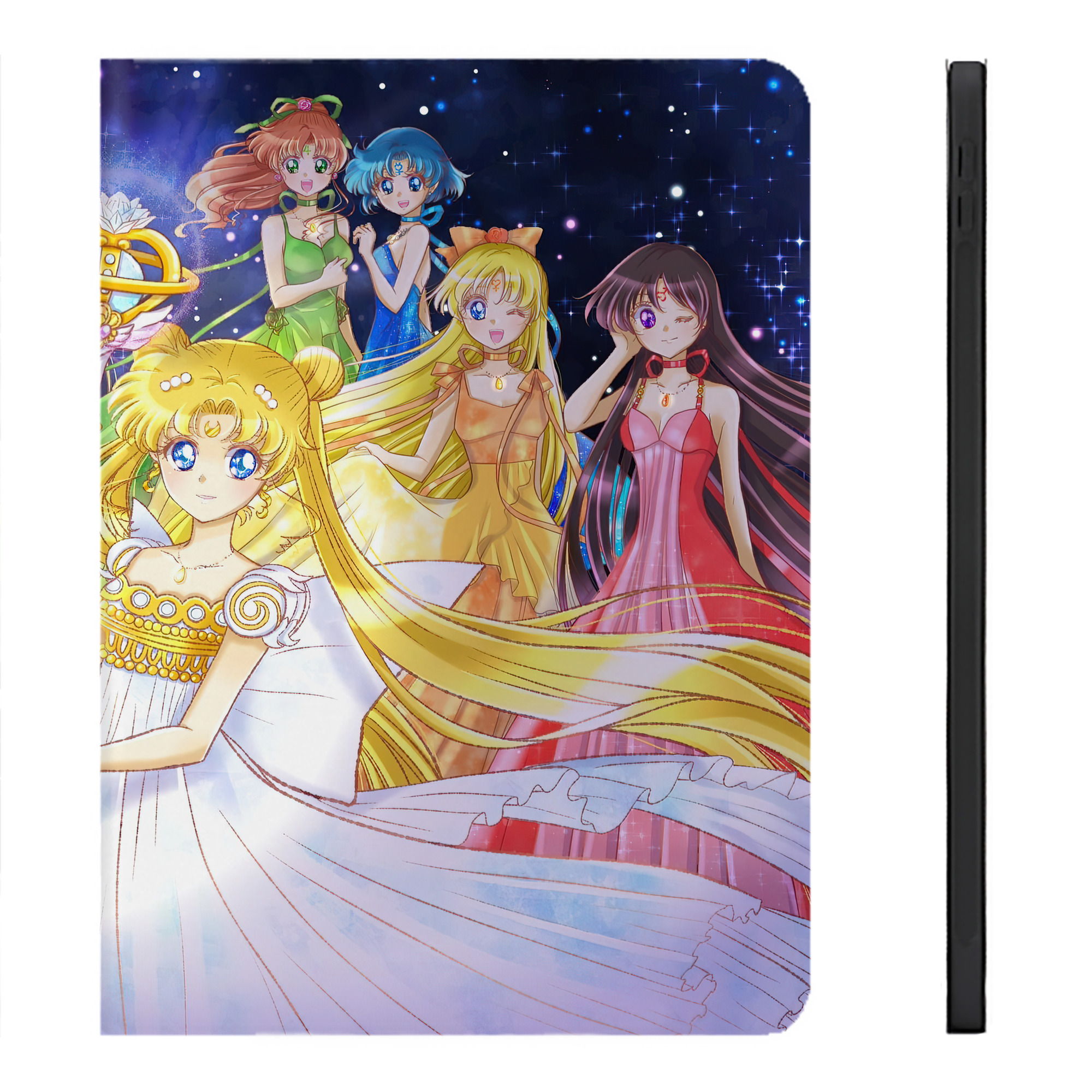 （画像用） 美少女戦士セーラームーン Sailor Moon IPadケース ペンホルダー付き ブックスタイルデザイン